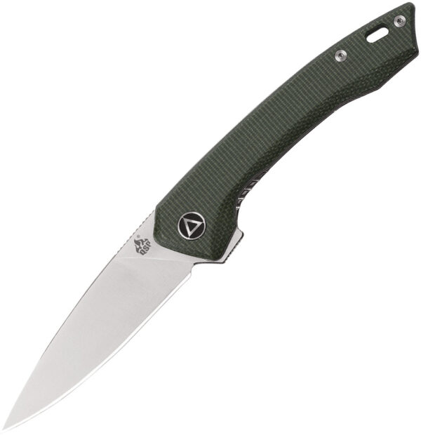 QSP Knife Leopard Linerlock Green (3")
