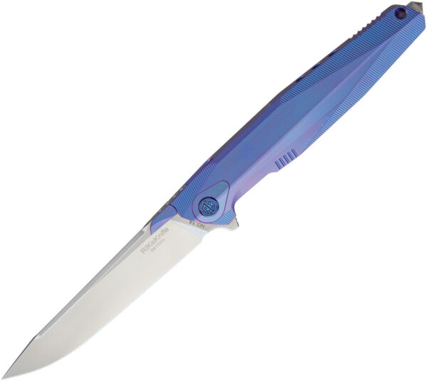 Rike Titanium, Rike Titanium Framelock Knife, Rike Titanium Framelock Knife Blue (3.75")