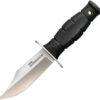 Cold Steel Mini Leatherneck, CS 39LSAB, Cold Steel Mini Leatherneck Clip Point Kraton Black Knife (Satin) CS 39LSAB