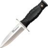 Cold Steel Mini Leatherneck, CS 39LSAC, Cold Steel Mini Leatherneck Dagger Point Kraton Black Knife (Stonewash) CS 39LSAC