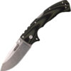 Cold Steel 4-Max Tri-Ad, CS 62RMA, Cold Steel 4-Max Tri-Ad Drop Point G10 Black/Green Knife (Stonewash) CS 62RMA