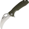 Honey Badger Knives Medium Claw Linerlock Grn (3") Honey Badger Knives Medium Claw Linerlock Grn (3")