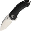 QSP Knife Hamster Framelock Black (2")
