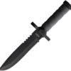S-TEC Survival Knife Black (7.5")