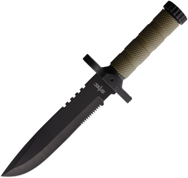 S-TEC Survival Knife OD Green (7.5")