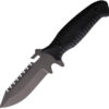 S-TEC Fixed Blade Black (5")