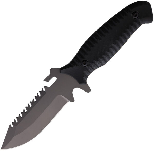 S-TEC Fixed Blade Black (5")