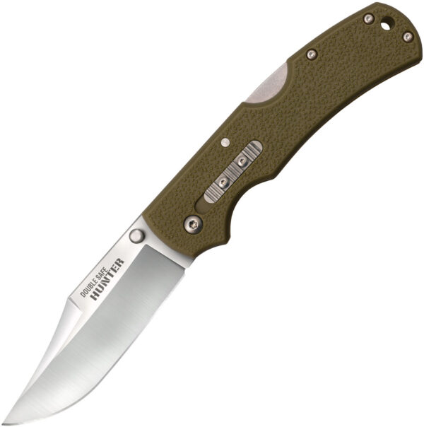 Cold Steel Double Safe Hunter Tri-Ad, CS 23JB, Cold Steel Double Safe Hunter Tri-Ad Clip Point GFN Knife OD Green(Satin) CS 23JC