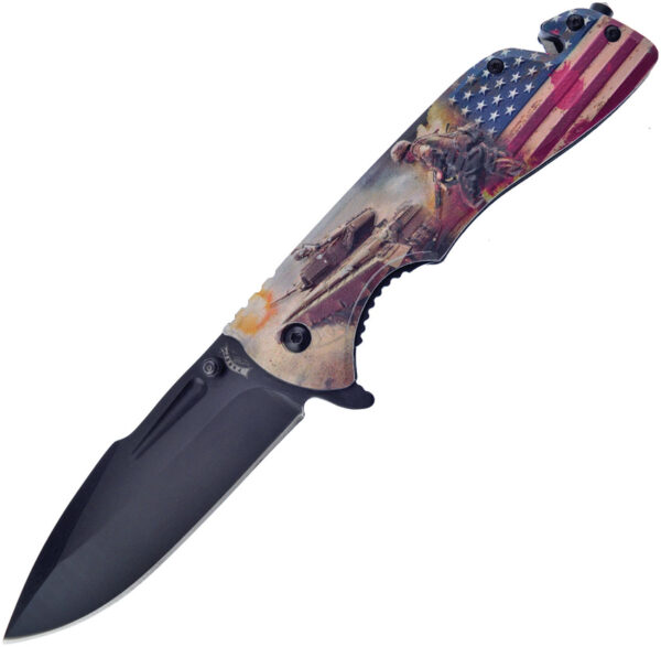 Frost Cutlery Military Linerlock A/O (3.75")