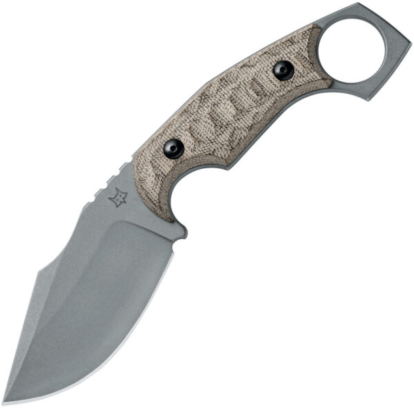Fox Monkey Thumper , Fox Monkey Thumper Knife OD Green, Fox Monkey Thumper Knife OD Green Micarta (3.5")