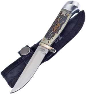 Frost Cutlery Fixed Blade Stag Resin (4″)
