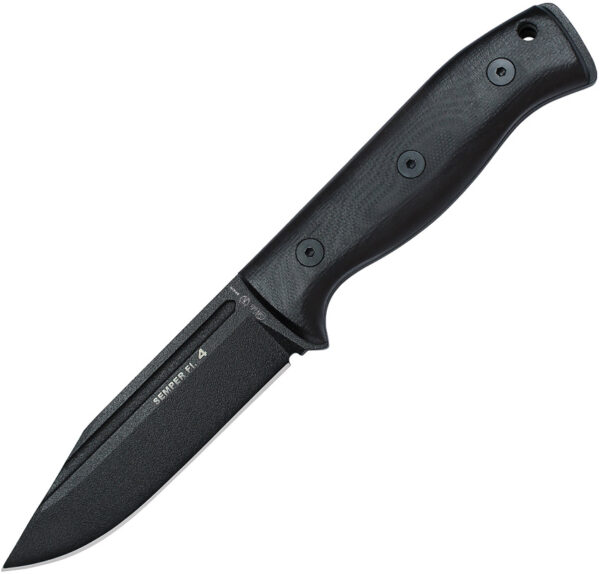 Nieto Semper Fi 4 Fixed Blade Black (4")