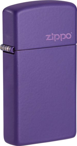 Zippo Slim Purple Logo Lighter
