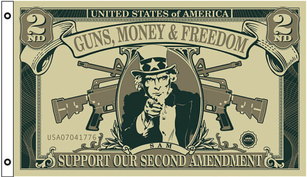Flags Guns Freedom Dollar Flag