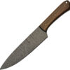 Damascus Fixed Blade Wood (7.25")