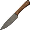 Damascus Fixed Blade Wood (5.75")