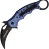 Fox Karambit Linerlock Blue Twill (3")