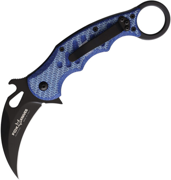 Fox Karambit Linerlock Blue Twill (3")