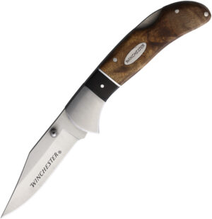 Winchester Burl Wood Lockback (3″)