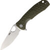 Honey Badger Knives Large Leaf Linerlock Green (3.63") Honey Badger Knives Large Leaf Linerlock Green (3.63")