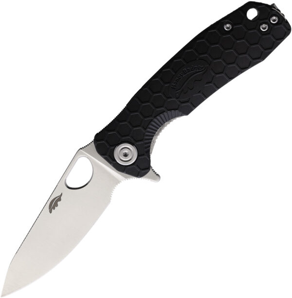 Honey Badger Knives Small Leaf Linerlock Black (2.88")