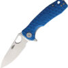 Honey Badger Knives Small Leaf Linerlock Blue (2.88")