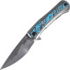 Kansept Knives Kratos Framelock Blue Rose (4")