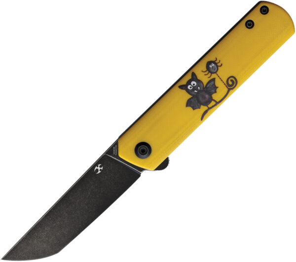 Kansept Knives Foosa Folder Yellow Bat (3")