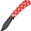 Kansept Bevy Folder Knife ,Kansept Bevy Folder Knife Red Snowflake (2.25")