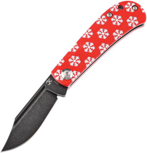 Kansept Bevy Folder Knife Red Snowflake (2.25″)