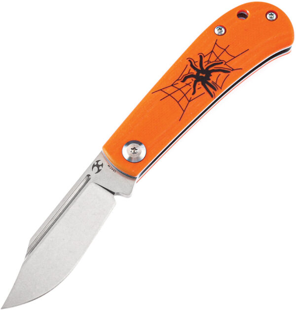 Kansept Knives Bevy Folder Orange Spider (2.25")