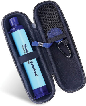Membrane Solutions Water Filter Straw with Case