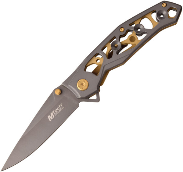 Mtech Linerlock, Mtech Linerlock Knife Gray (3.5")
