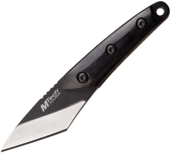 Mtech Neck , Mtech Neck Knife Black Wood (2")