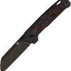 QSP Knife Penguin Linerlock RedCF (3")