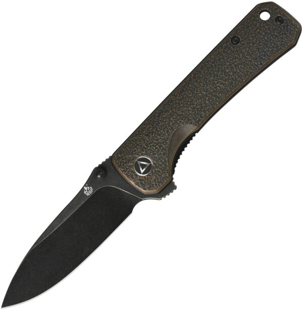 QSP Knife Hawk Linerlock Copper Black (3.25")