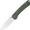 QSP Knife Osprey Linerlock Green Micarta (3.25")