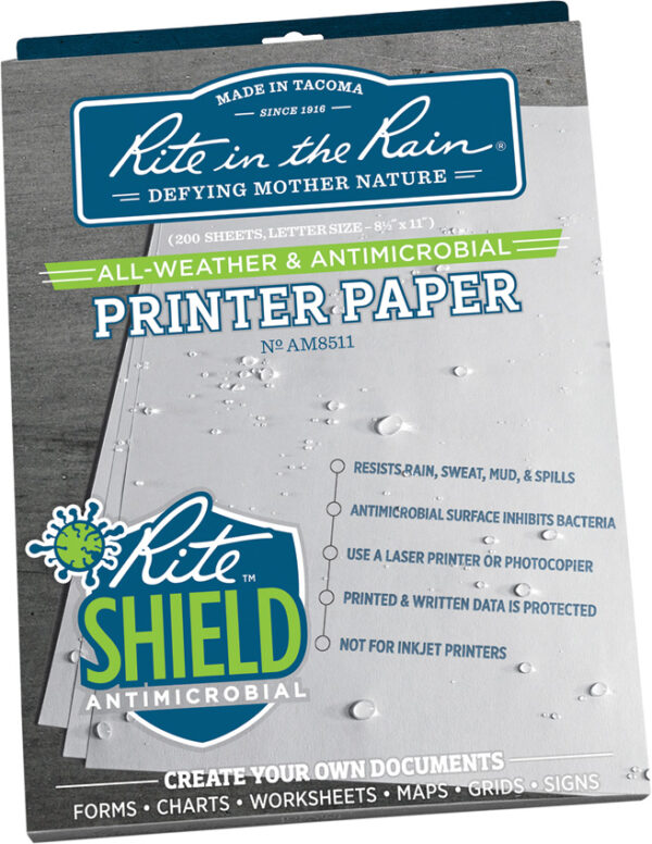 Rite in the Rain Antimicrobial Printer Paper