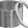 SILIPAC Split Key Rings Silver