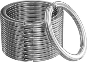 SILIPAC Split Key Rings Silver