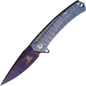 Defcon JK Series Knife Blue Damascus (3.75″)