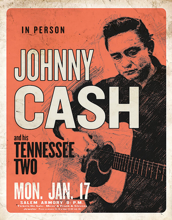 Tin Signs Johnny Cash TN Two