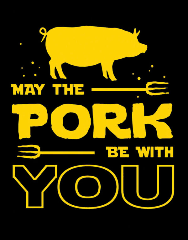 Tin Signs Pork Be With You Sign
