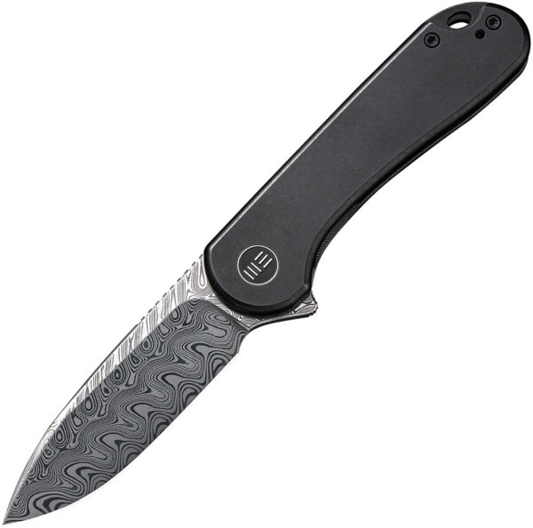 We Knife Elementum Black, We Knife Elementum Black Ti Damasteel (3")