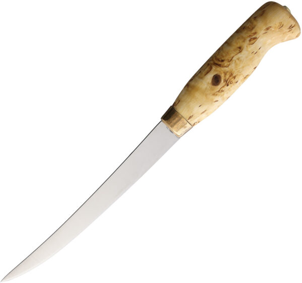 Wood Jewel Fillet Knife Curly Birch (6.25″)