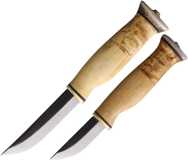 Wood Jewel Fixed Blade Set Curly