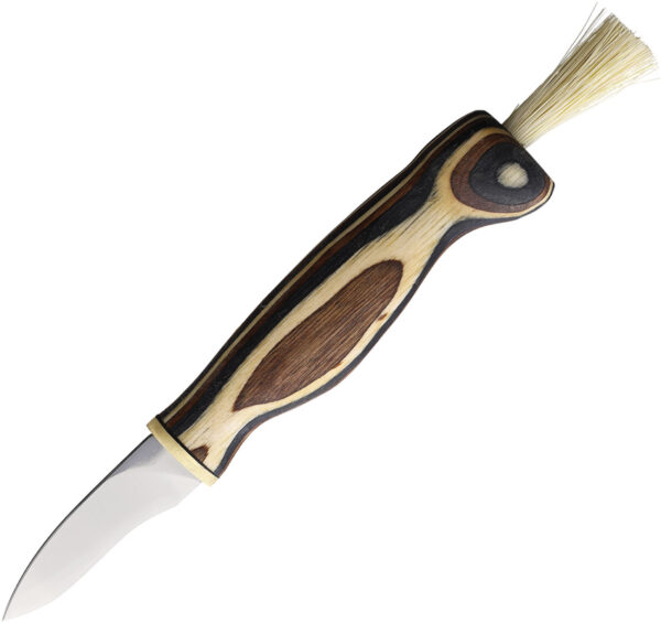 Wood Jewel Mushroom Knife Zebra (2.25″)