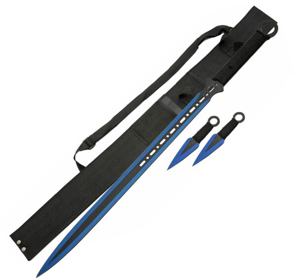 China Made Ninja Sword Set Blue (19.5")