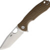 Honey Badger Knives Large Linerlock Tanto Tan (3.63") Honey Badger Knives Large Linerlock Tanto Tan (3.63")