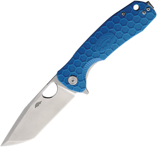 Honey Badger Knives Large Linerlock Tanto Blue (3.63") Honey Badger Knives Large Linerlock Tanto Blue (3.63")